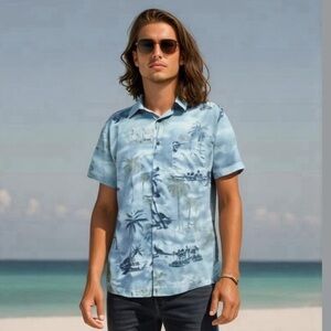 🎉Vintage Tropical Hawaiian Style Resort Shirt 🎉Host Pick Size M